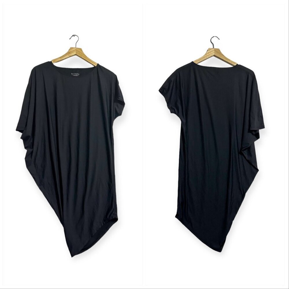 Athleta Sunlover Hilo Asymmetric Dress, Black, Size XXS - Picture 12 of 12